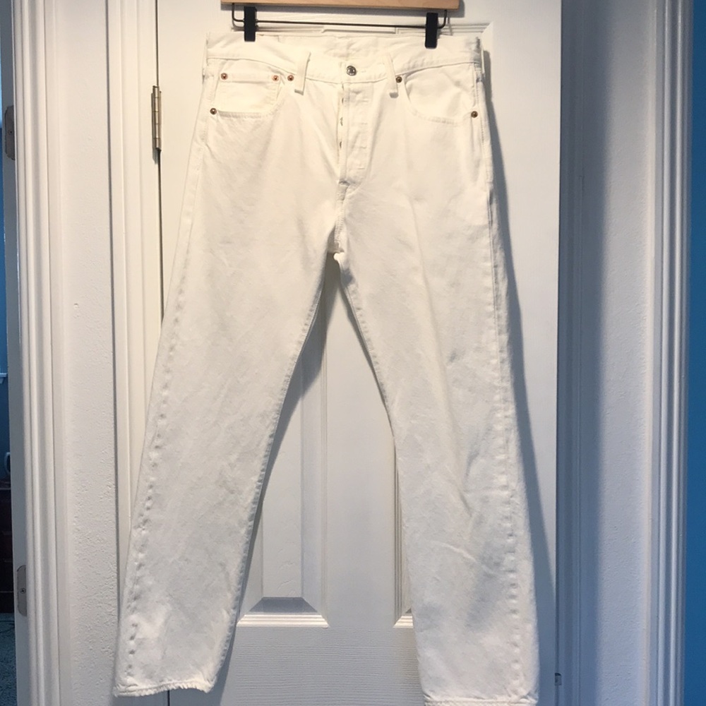 Classic 501 Levi’s - white denim 31 x 30 - Picture 7 of 9